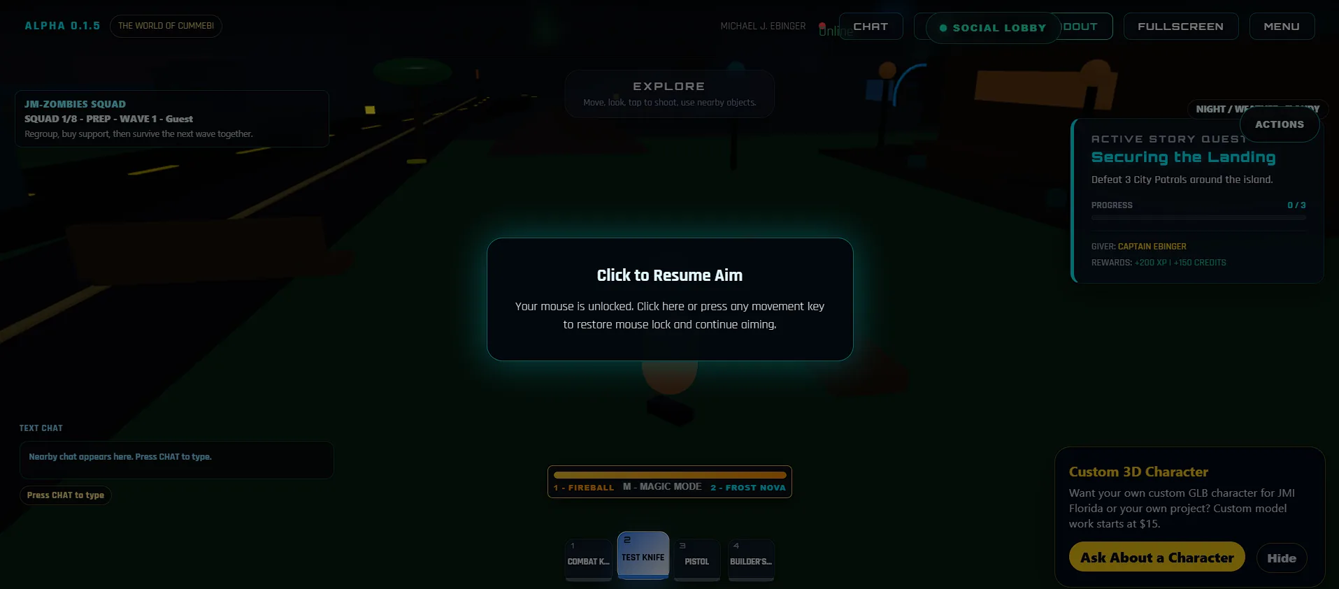 Screenshot of another JMI project page